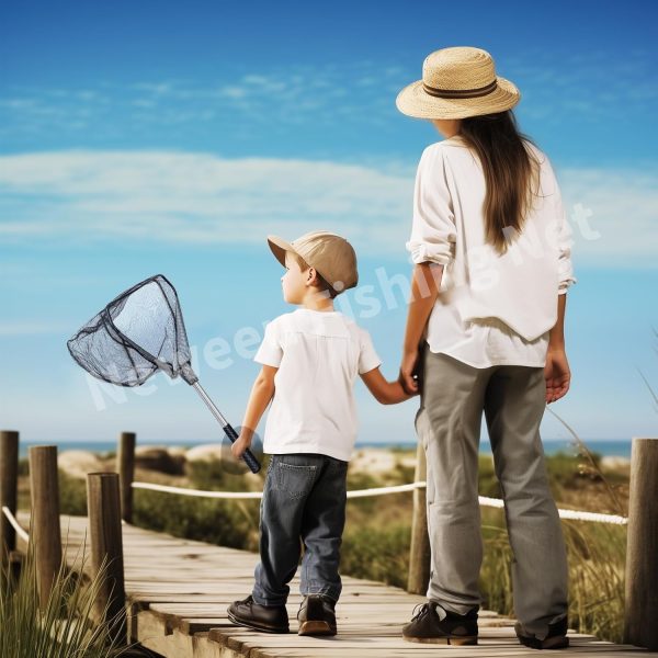 Neween Fishing Net, Foldable Collapsible Telescopic Fish Landing Net, Durable Nylon Material Mesh Landing Net for Easy Catching or Releasing for Trout - Image 6
